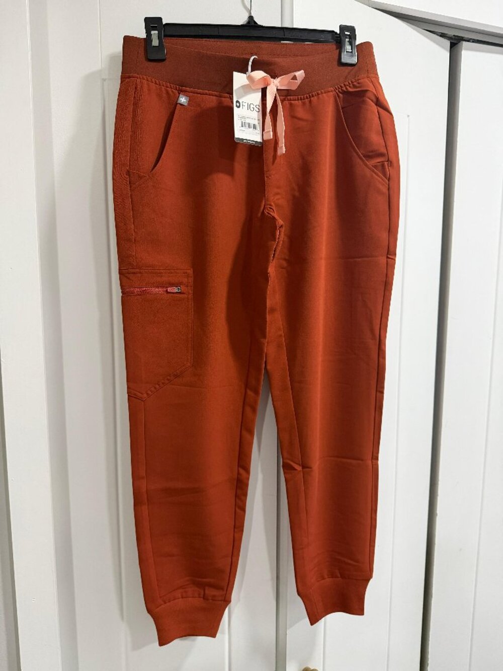 FIGS Zamora 2.0 Petite Jogger Scrub Pants XS Auburn NWT
